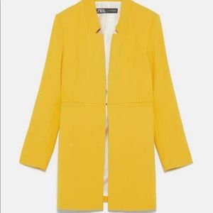 Yellow Inverted Lapel Frock Coat